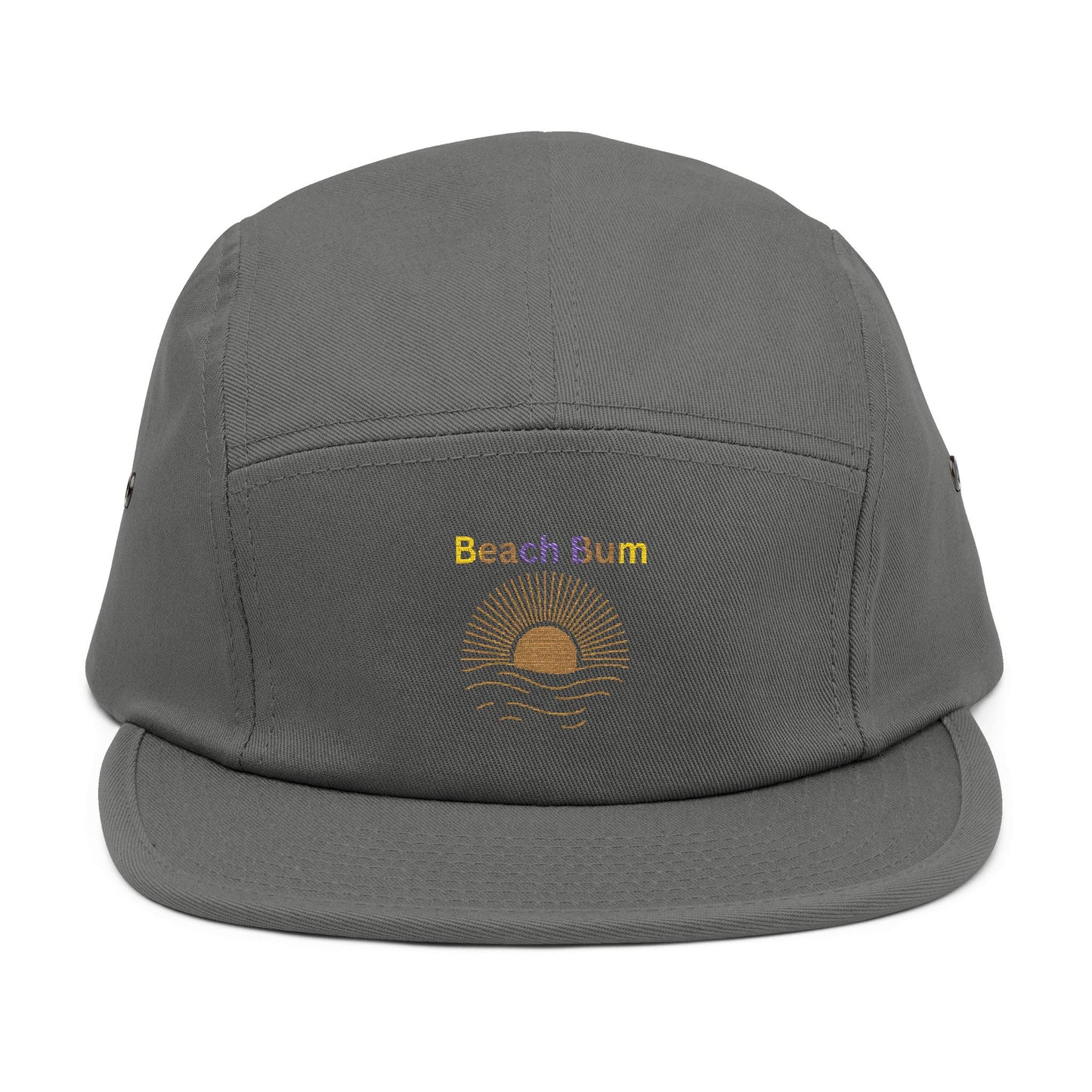 Embroidered 'Beach Bum' 5-Panel Cap