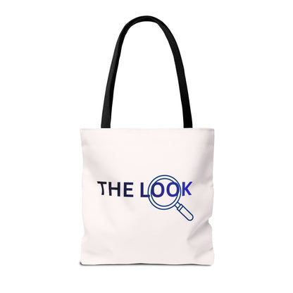 The Look Tote Magnifying Glass Logo Canvas Bag