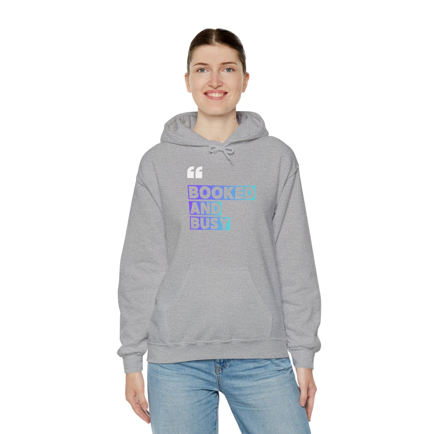 "Booked and Busy" Graphic Pullover for Readers & Creatives
