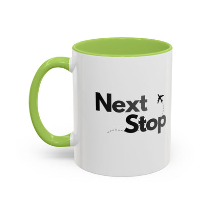 Next Stop Travel Accent Coffee Mug (11oz)