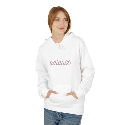 Balance Script Hoodie Typography Pullover