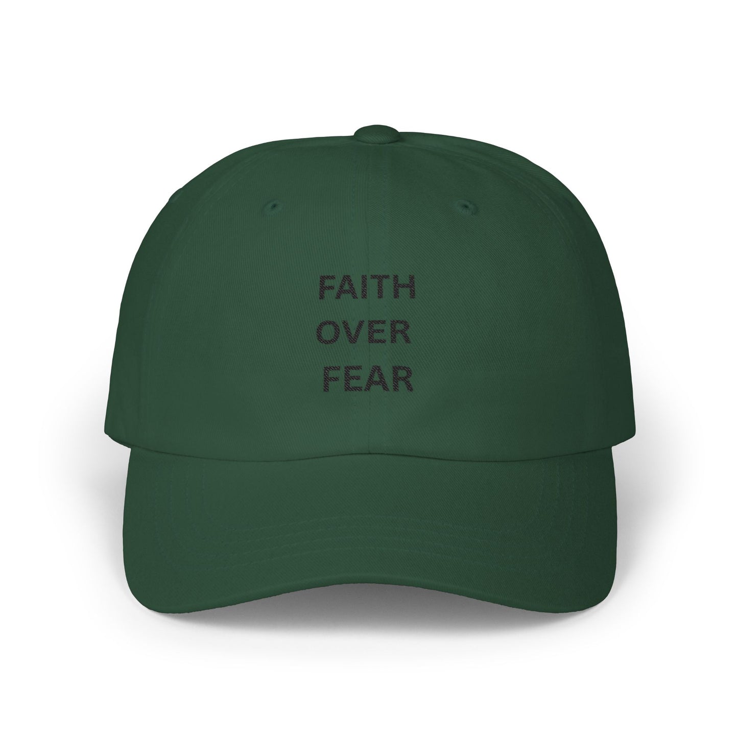 Faith Over Fear Embroidered Baseball Hat