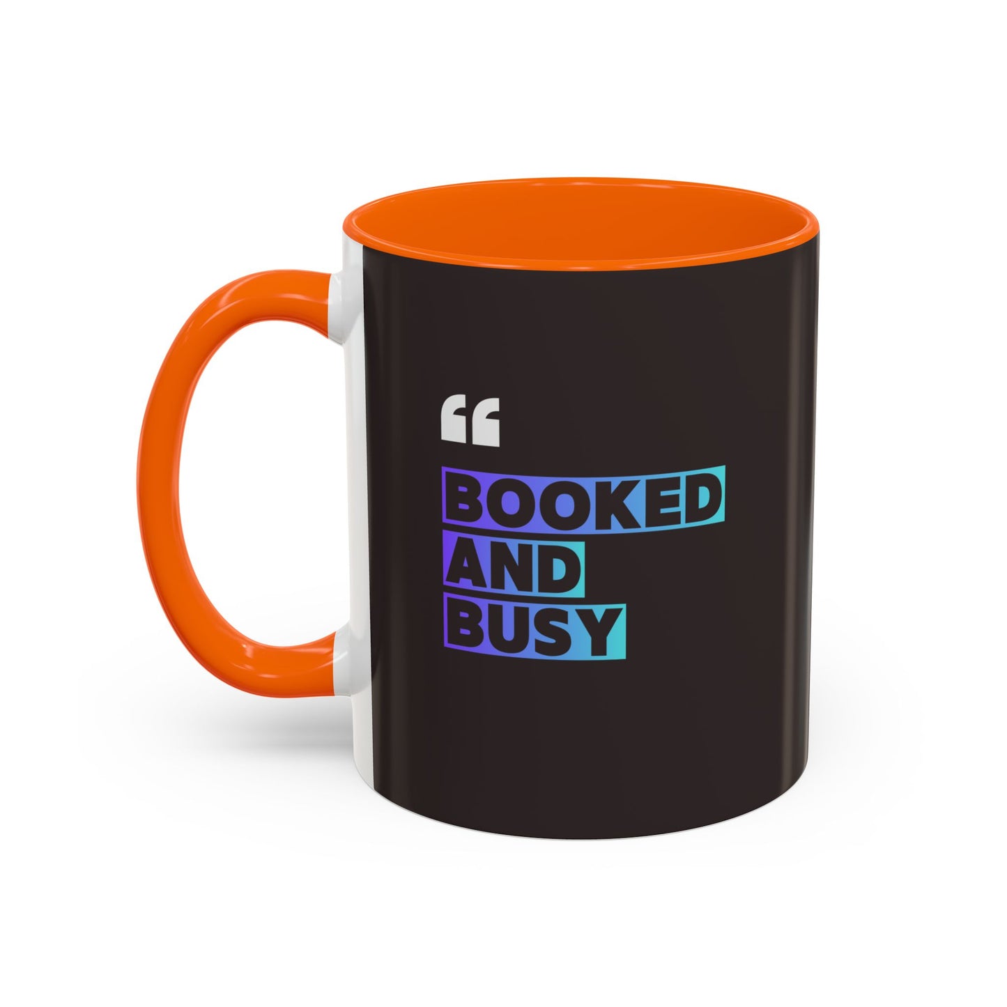 Booked and Busy Accent Coffee Mug — 11/15oz