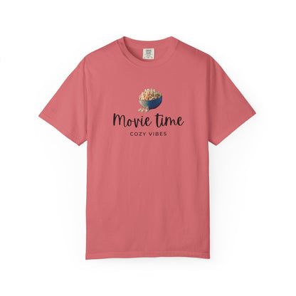 Movie Time T-Shirt – Cozy Vibes Popcorn Graphic Tee