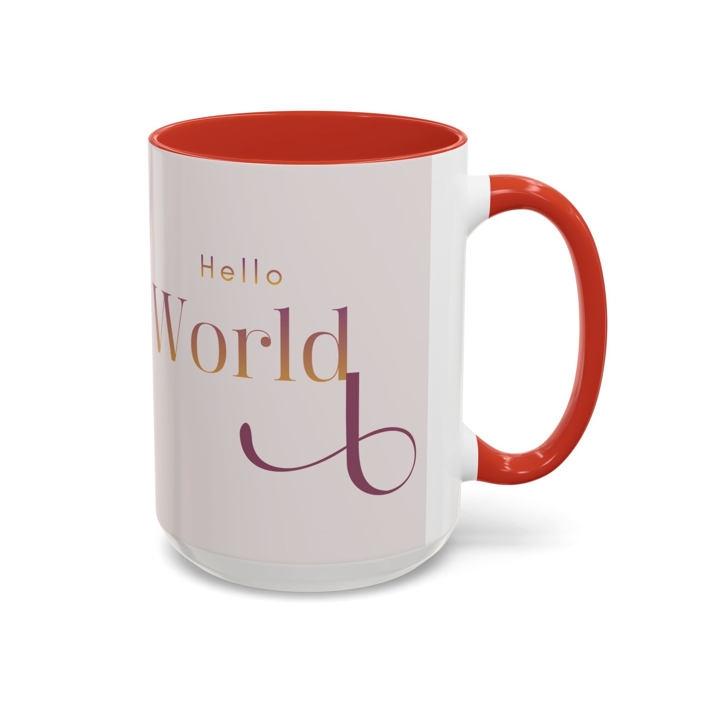 Hello World Modern Script Tech & Coder Accent Coffee Mug (11oz)