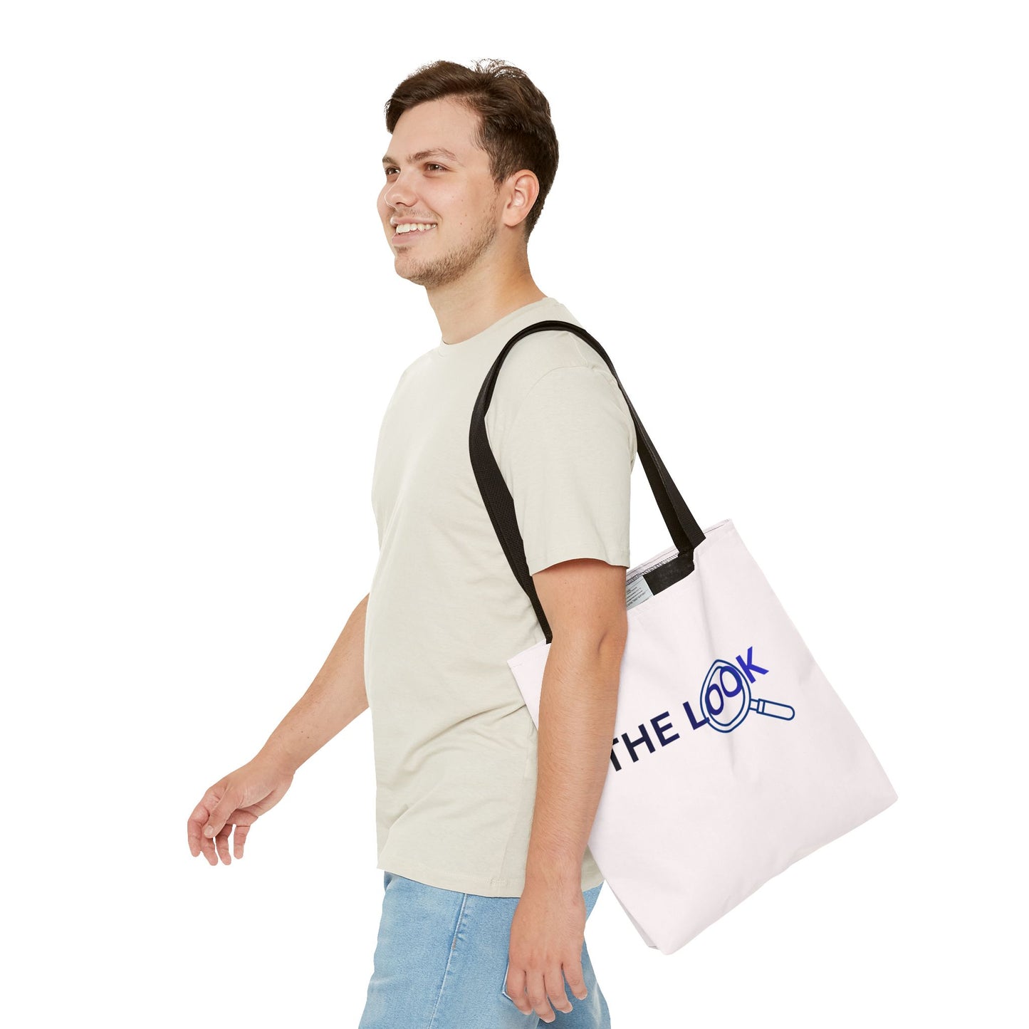 The Look Tote Magnifying Glass Logo Canvas Bag