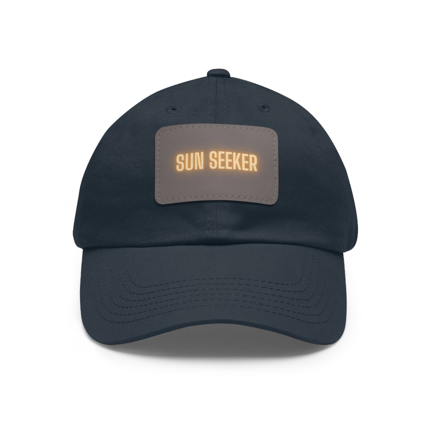 Sun Seeker Leather Patch Dad Hat