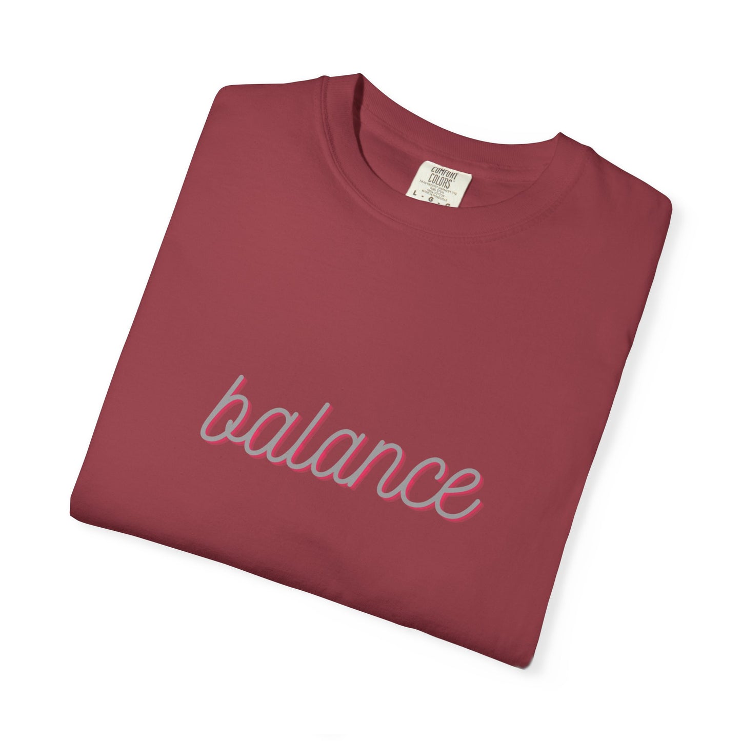 Balance Tee — Minimalist Inspirational  T-Shirt  'balance' Text
