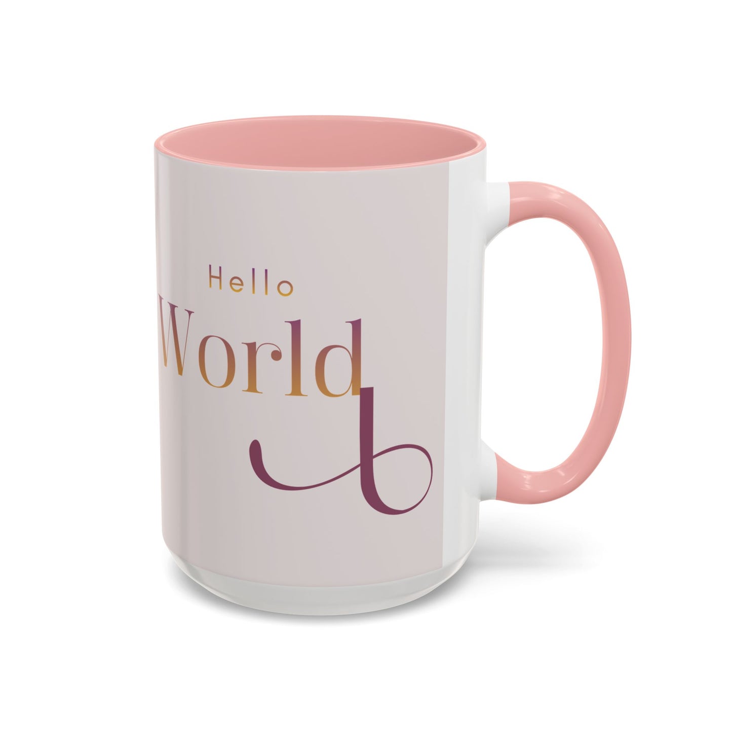Hello World Modern Script Tech & Coder Accent Coffee Mug (11oz)
