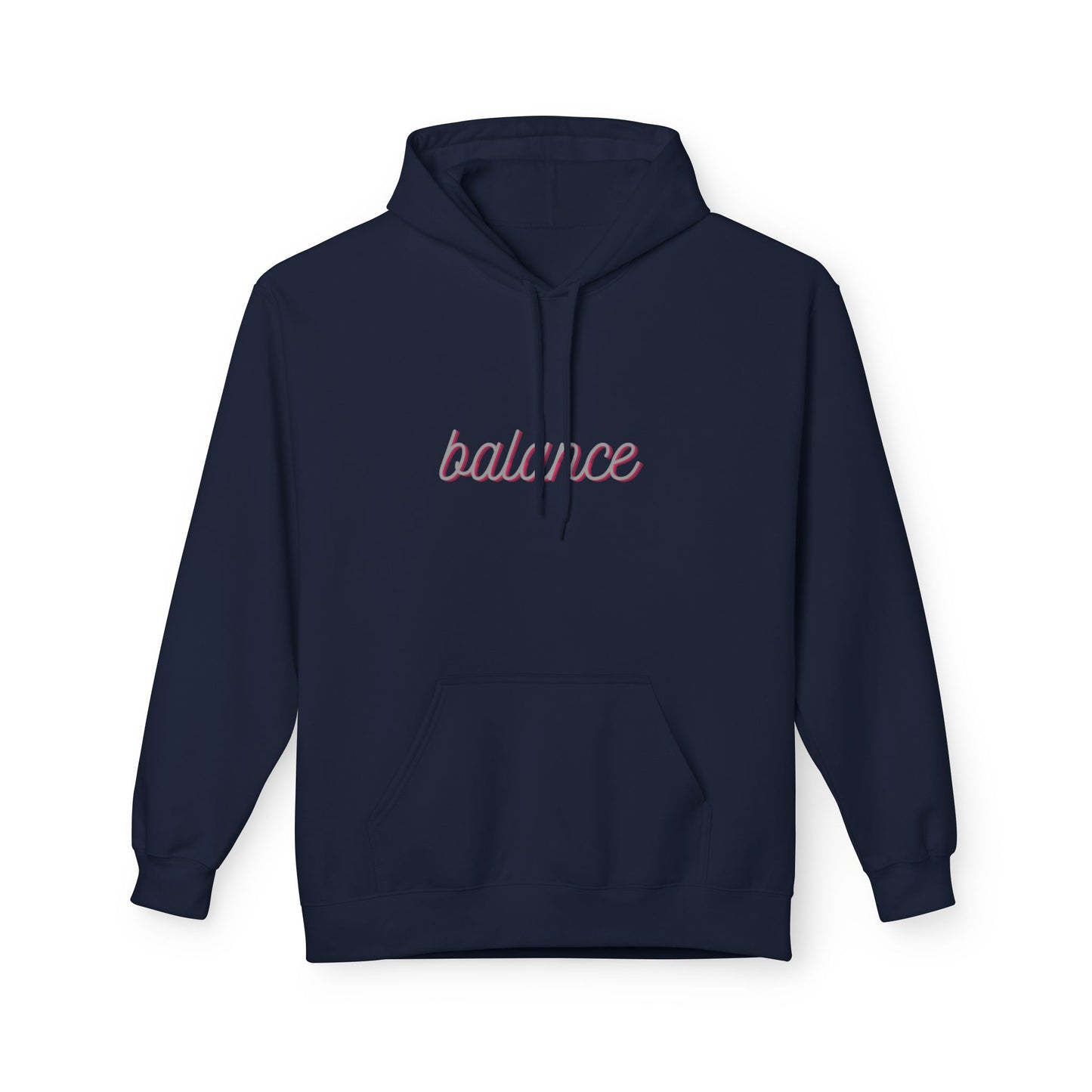Balance Script Hoodie Typography Pullover