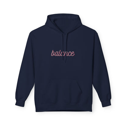 Balance Script Hoodie Typography Pullover