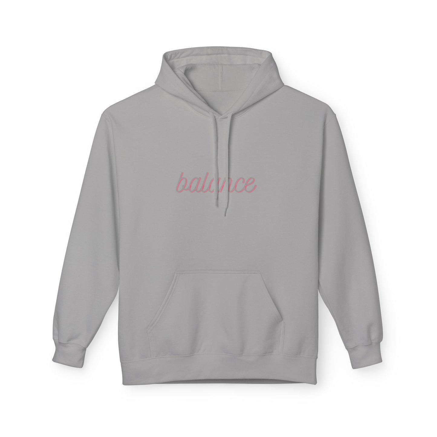 Balance Script Hoodie Typography Pullover