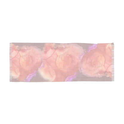 Floral Watercolor Peach Rose Wrap for Spring & Gift Giving
