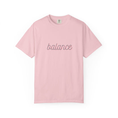 Balance Tee — Minimalist Inspirational  T-Shirt  'balance' Text