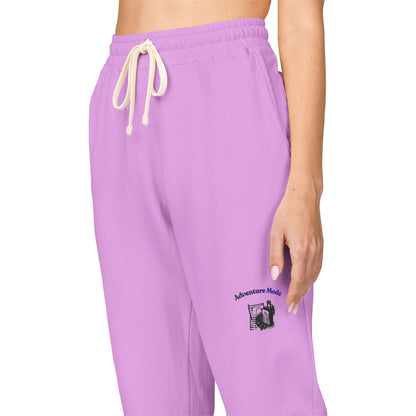 Cream 'Good Intentions' Fleece Sweatpants — Cozy Garment-Dyed Lounge Joggers