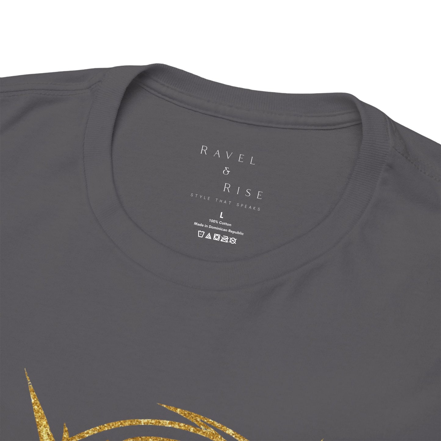 'Tornado Energy' Gold Storm Logo Graphic Tee