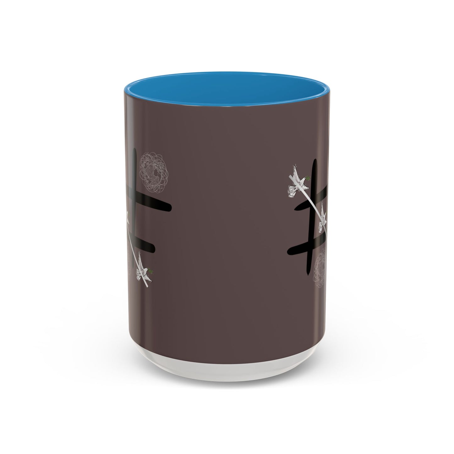 Peace Wins Ceramic Coffee Cup Peace/War design (11/15oz)