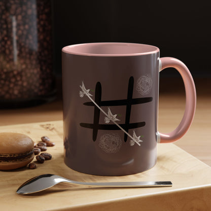 Peace Wins Ceramic Coffee Cup Peace/War design (11/15oz)