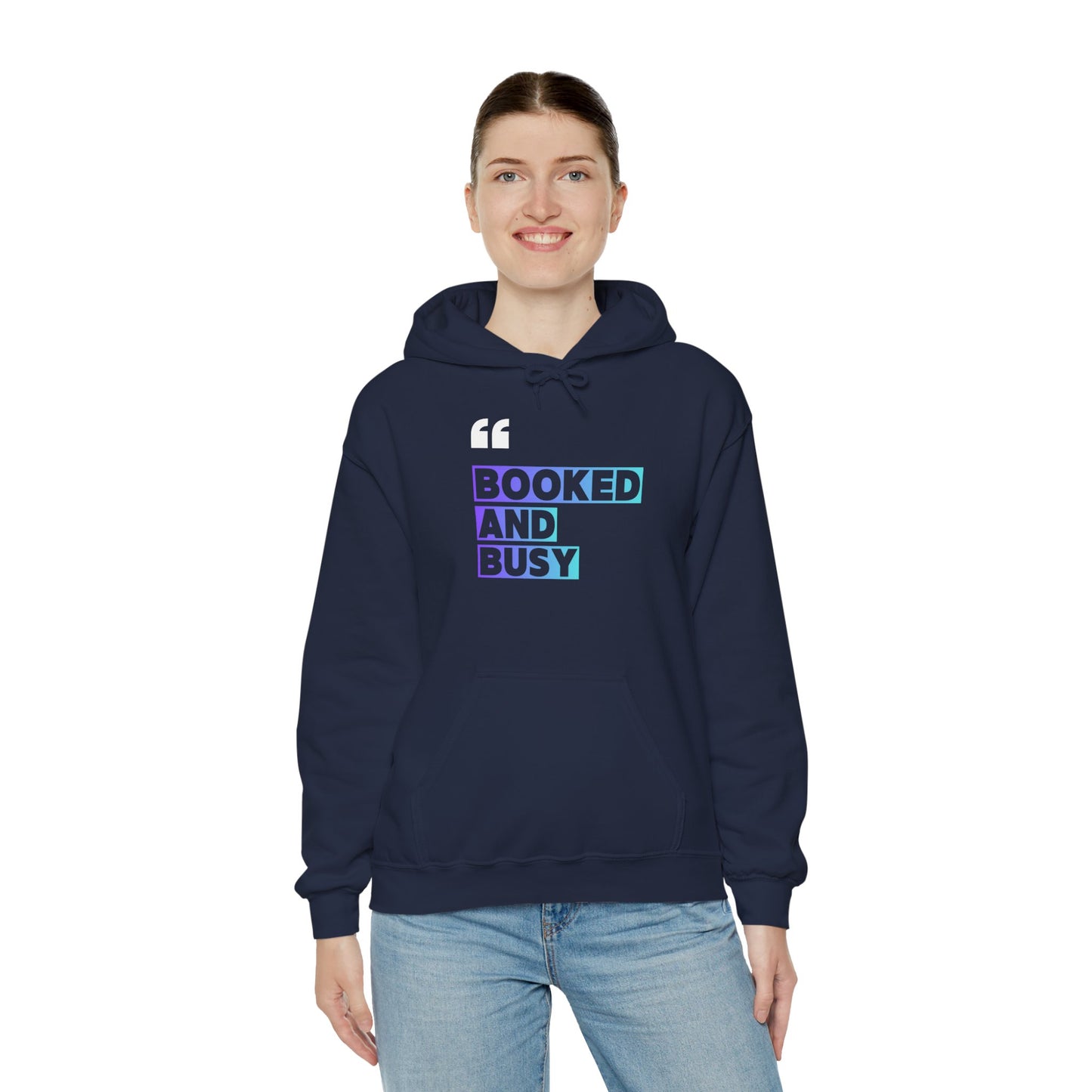 "Booked and Busy" Graphic Pullover for Readers & Creatives