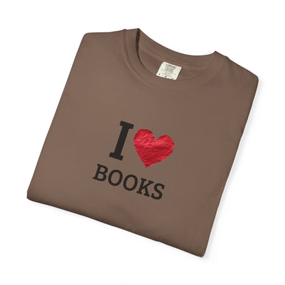 I Love Books T-Shirt — Vintage Love Books Tee for Readers & Book Lovers