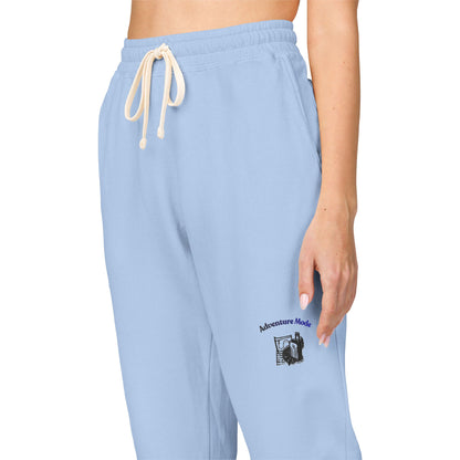 Cream 'Good Intentions' Fleece Sweatpants — Cozy Garment-Dyed Lounge Joggers