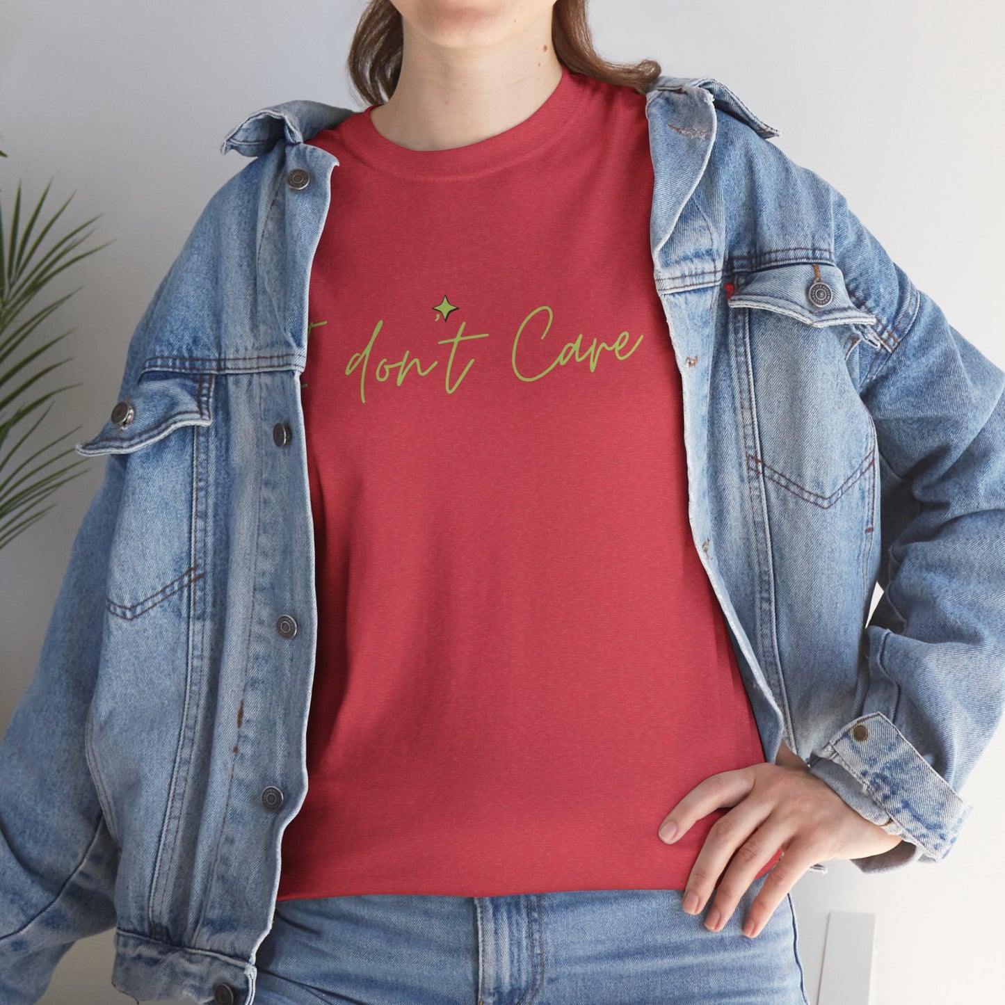 I don't Care Unisex Heavy Cotton Tee