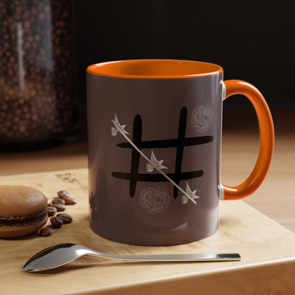 Peace Wins Ceramic Coffee Cup Peace/War design (11/15oz)