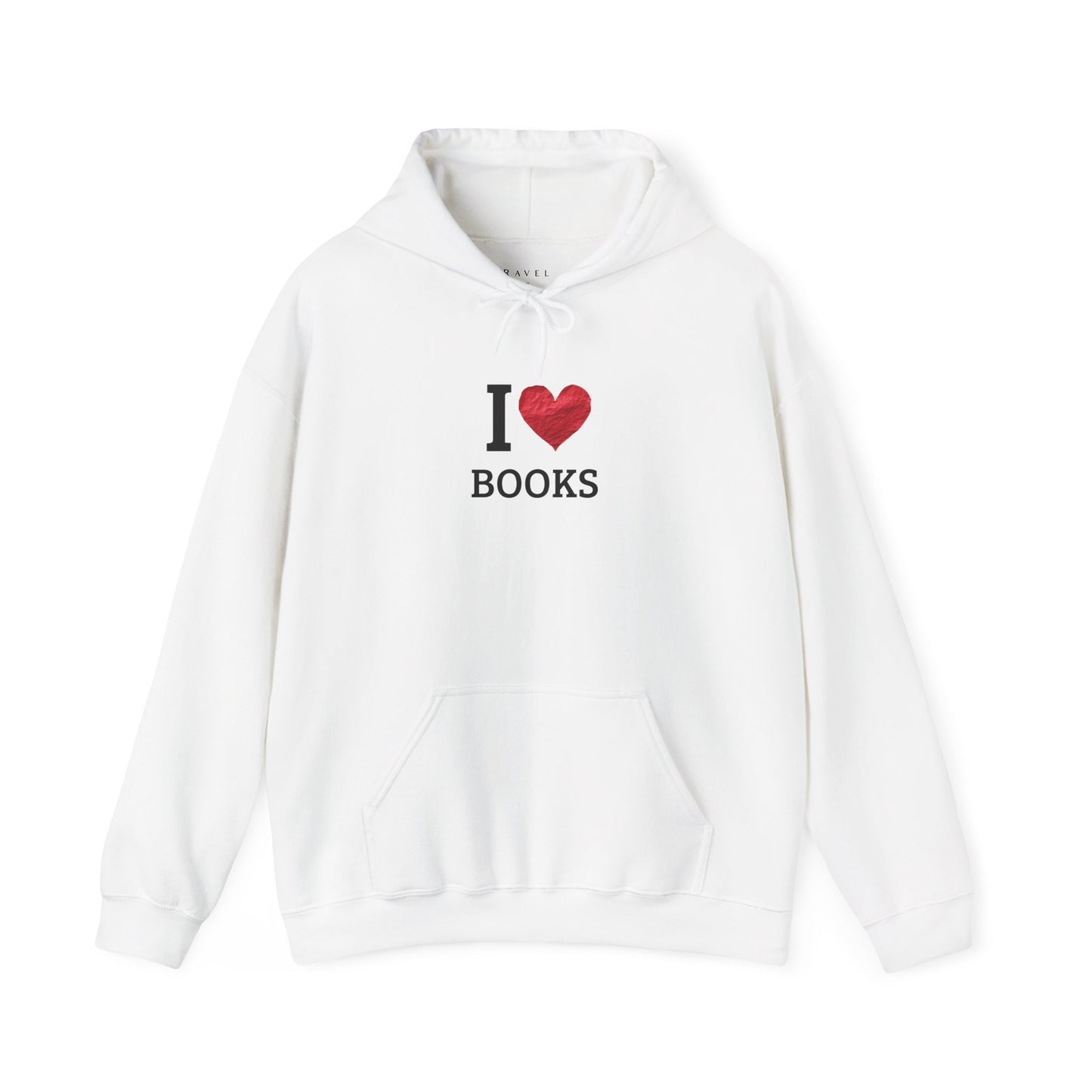 I  Love Books Hoodie — Cozy Reading Sweatshirt for Book Lovers