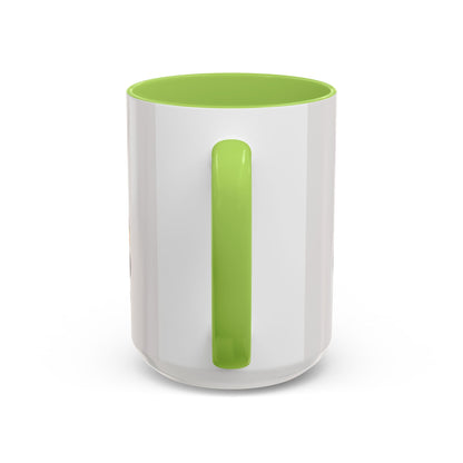 Accent Coffee Mug — 'Start Strong' Motivational Character Coffee Mug