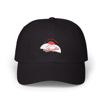 'Help me find a way to Breathe' Sunset Embroidered Baseball Hat