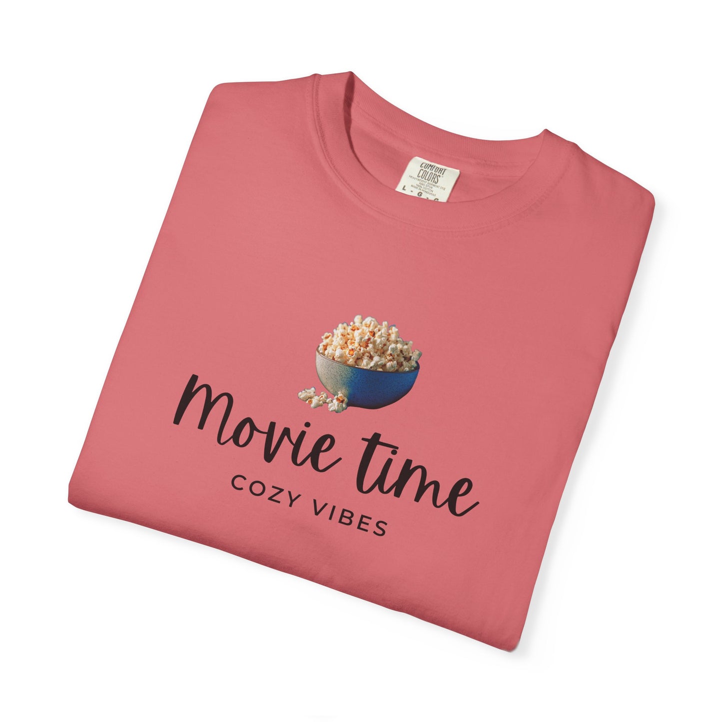 Movie Time T-Shirt – Cozy Vibes Popcorn Graphic Tee
