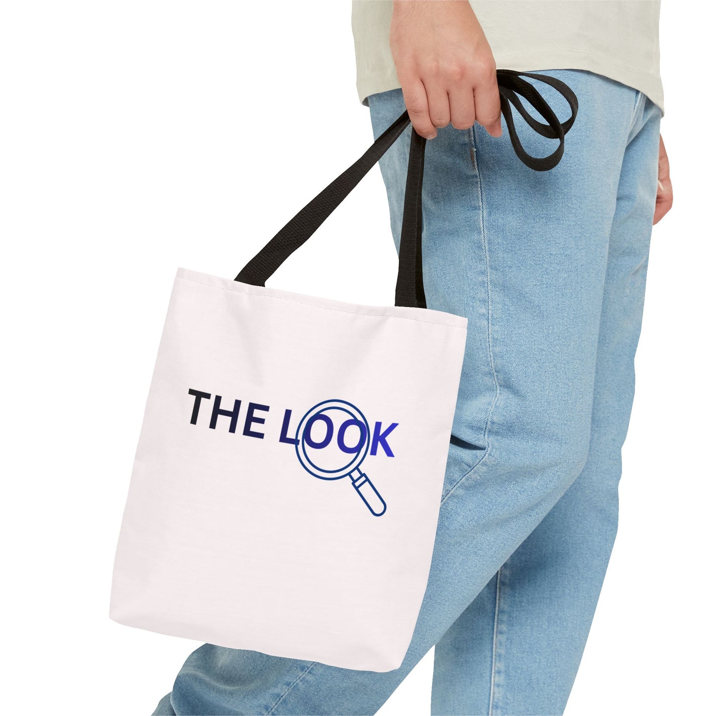 The Look Tote Magnifying Glass Logo Canvas Bag