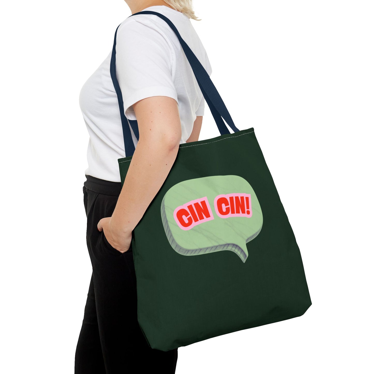 Cin Cin! Speech Bubble Cotton Tote Bag