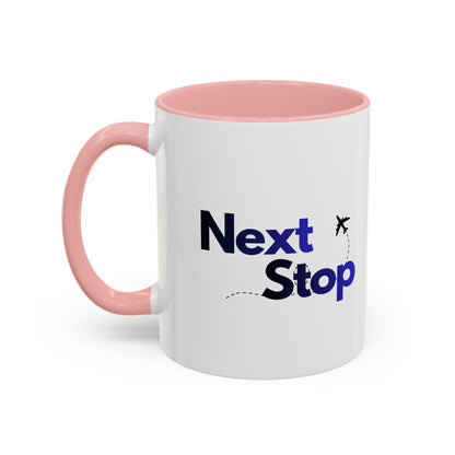 Next Stop Travel Ceramic Coffee Mug Gradient Navy (11oz)