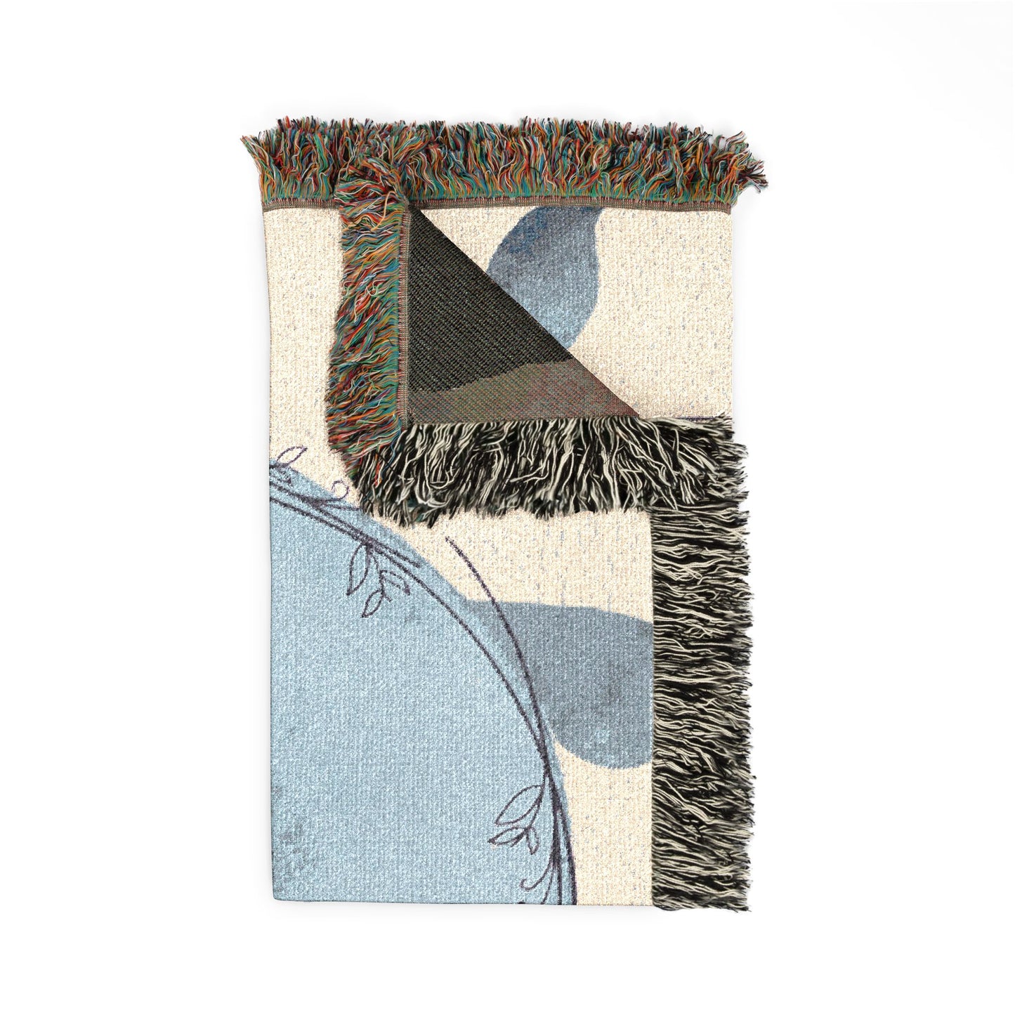 Woven Earth Moon Globe Throw Blanket