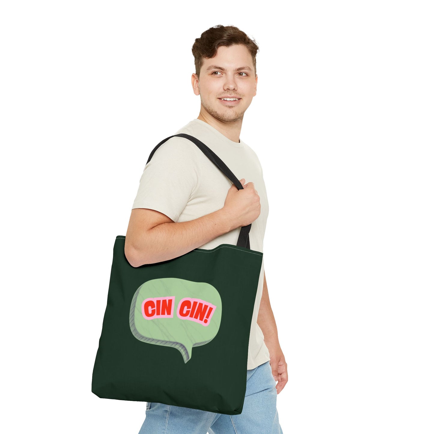Cin Cin! Speech Bubble Cotton Tote Bag