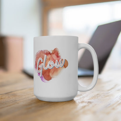 Glow Watercolor Inspirational Floral Ceramic Coffee Cup (11oz/15oz)