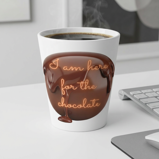 I'm here for the chocolate - Latte Mug (12 oz.)