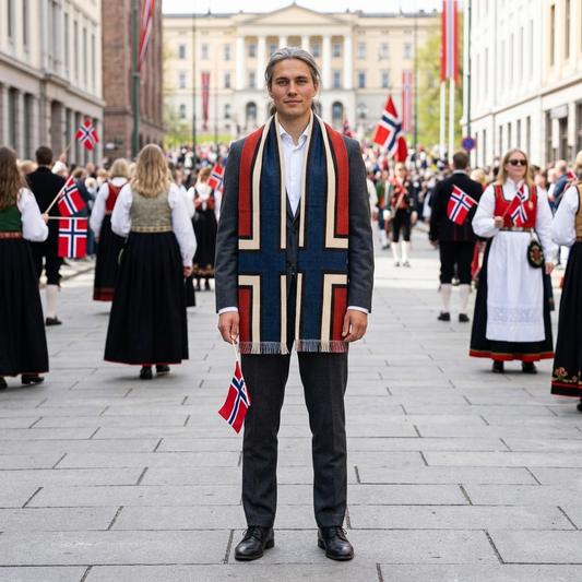 Nordic Cross Light Scarf -Woven Wrap