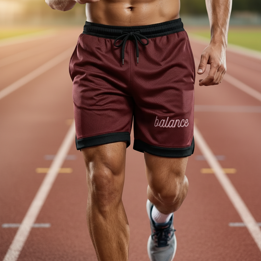 Balance Men's Athletic Ribbed AOP Training Shorts