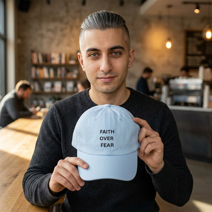 Faith Over Fear Embroidered Baseball Hat