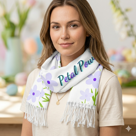 Floral Scarf — 'Petal Power' Lightweight Spring Accessory