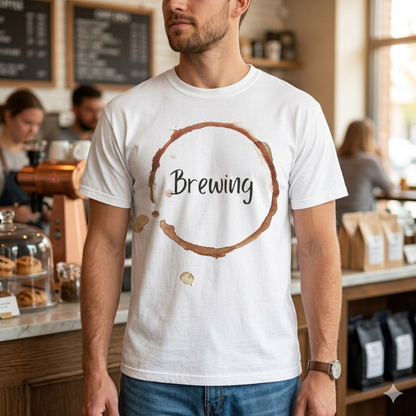 Brewing Coffee Ring T-Shirt