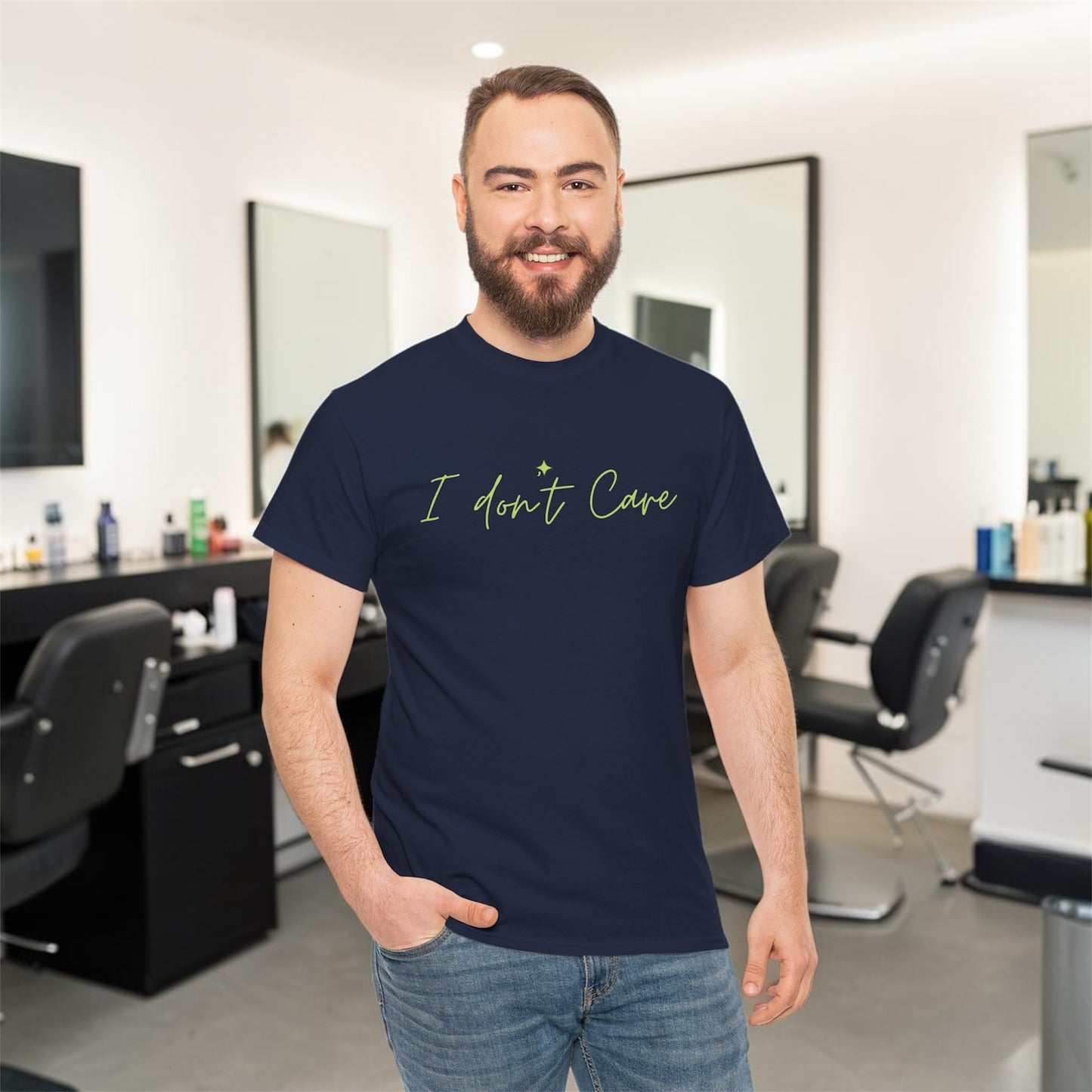 I don't Care Unisex Heavy Cotton Tee