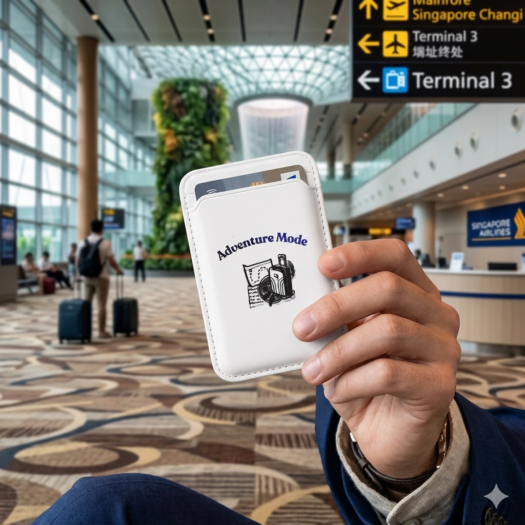 Adventure Mode Vegan MagSafe Wallet — Travel Card Holder