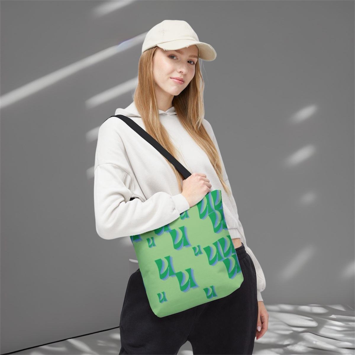 Retro Wave Monogram Tote Bag