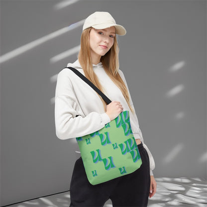 Retro Wave Monogram Tote Bag