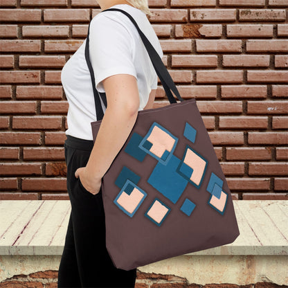 Geometric Diamond Pattern Tote Bag