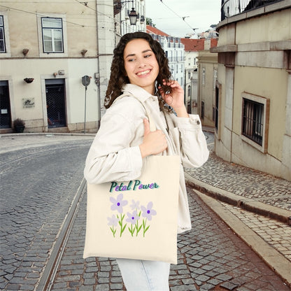 Petal Power Tote  Canvas Bag
