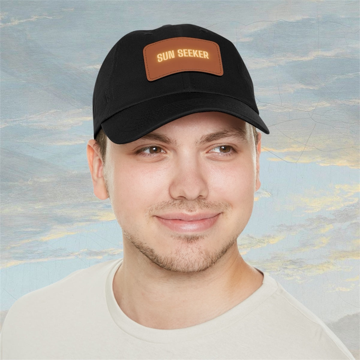 Sun Seeker Leather Patch Dad Hat